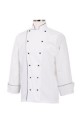 Chef Works Mens Newport Executive Chef Jacket w/ Black Piping