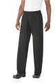 Chef Works Men's Black Better Built Baggy Pants